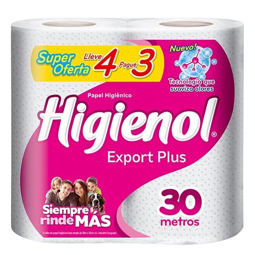 Higienol Export Plus 30 Mts X 12 X 6 Unid (1491)