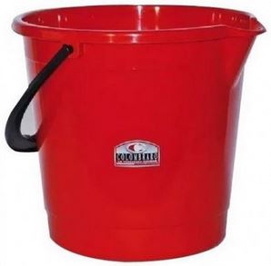 Balde Plastico Colombraro Rojo 12 Lts