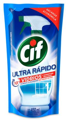 Cif Vidrios/multiuso Repuesto Doy Pack X 450 Cc