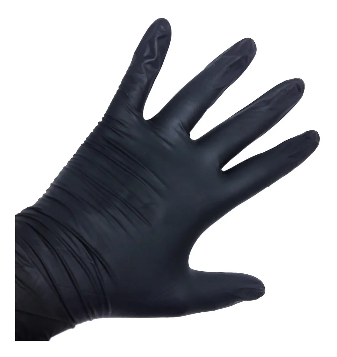 Guantes Desc.nitrilo Negro X 100 Unid  Mediano