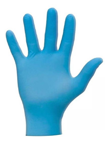 Guantes Descartables Nitrilo Azul Med X 100 Unid