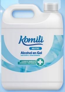 Alcohol En Gel Komili Neutro X 5 Lts