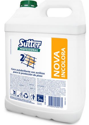 Nova Sutter Acrilica Autobrillo Con Carnauba X 5 Lts