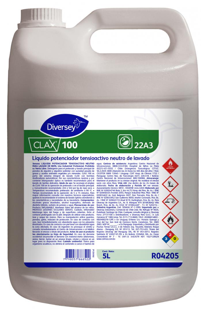 Clax 100 X 5 Lts (diversey)